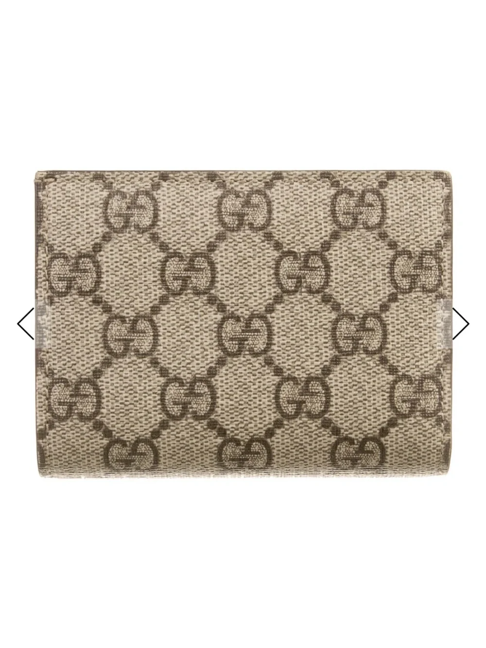 Gucci Beige and Brown GG Supreme Bifold Wallet - Picture 3 of 5